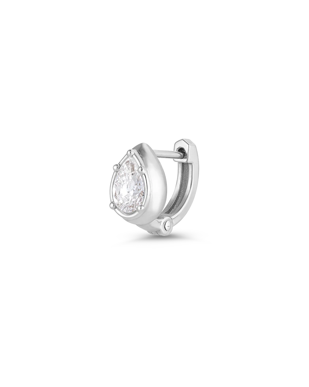 Cleo Pear Diamond Huggies - Image 25