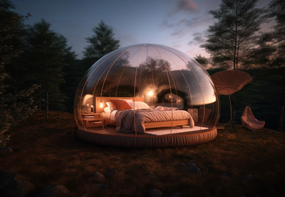 small inflatable bubble tent